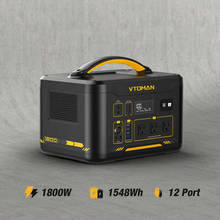 VTOMAN Jump 1800 Portable Power Station 1800W 1548Wh LiFePO4 Battery Generator