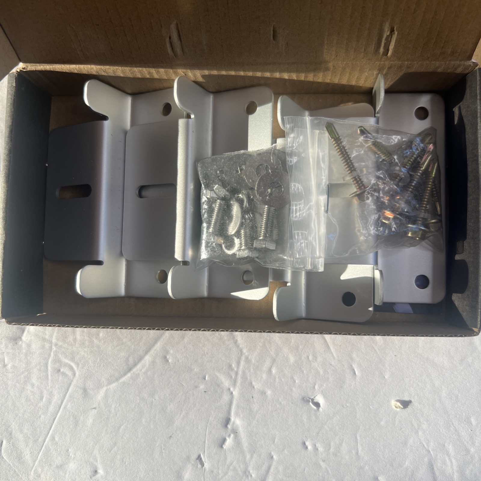 Renogy Solar Panel Mounting Z Brackets Lightweight Aluminum Finish + Hardware