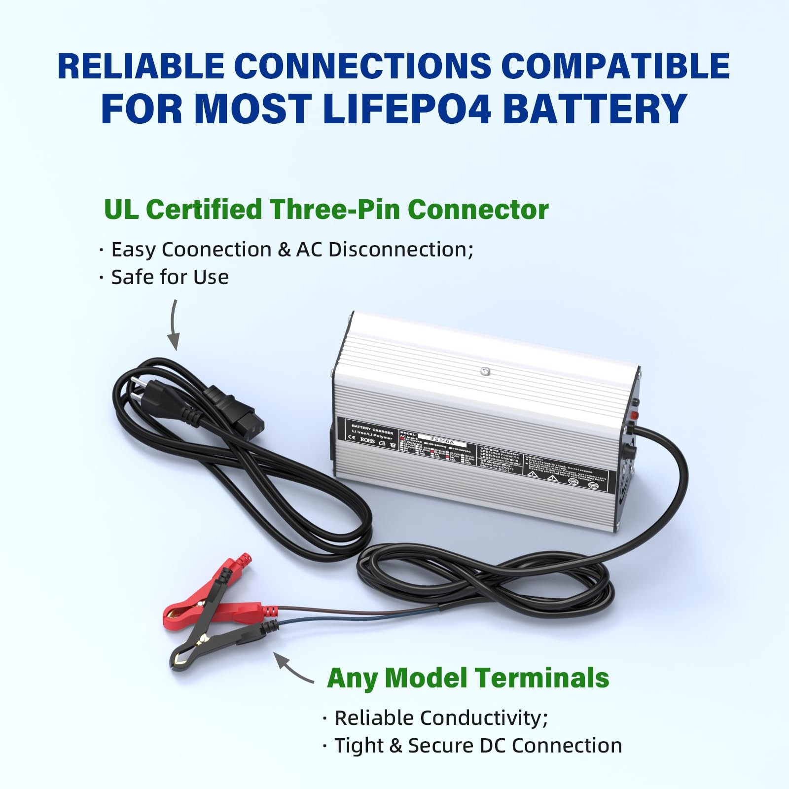 58.4V 5A, ACDC Battery Charger, Dedicated Best Solution for 48V Lithium Iron …
