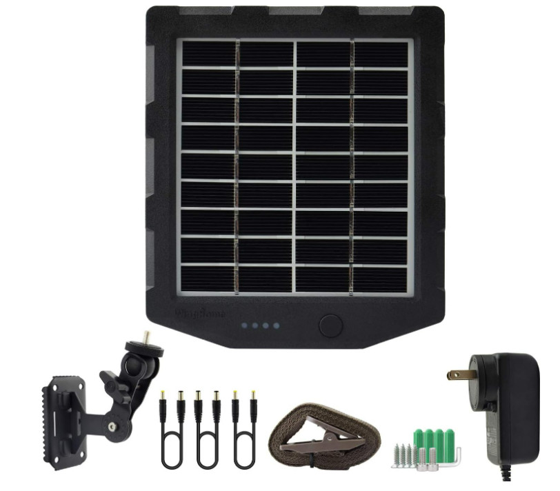 Trail Camera Solar Panel, WingHome Solar Battery Charger Kit 12V/1A 6V/1.5A