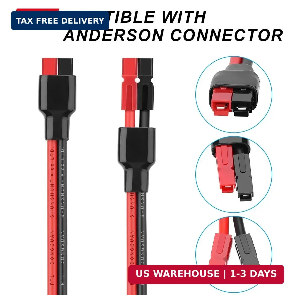 ELECTOP 10AWG Solar Panel Cable Connector Kit, Compatible with Solar Connector a