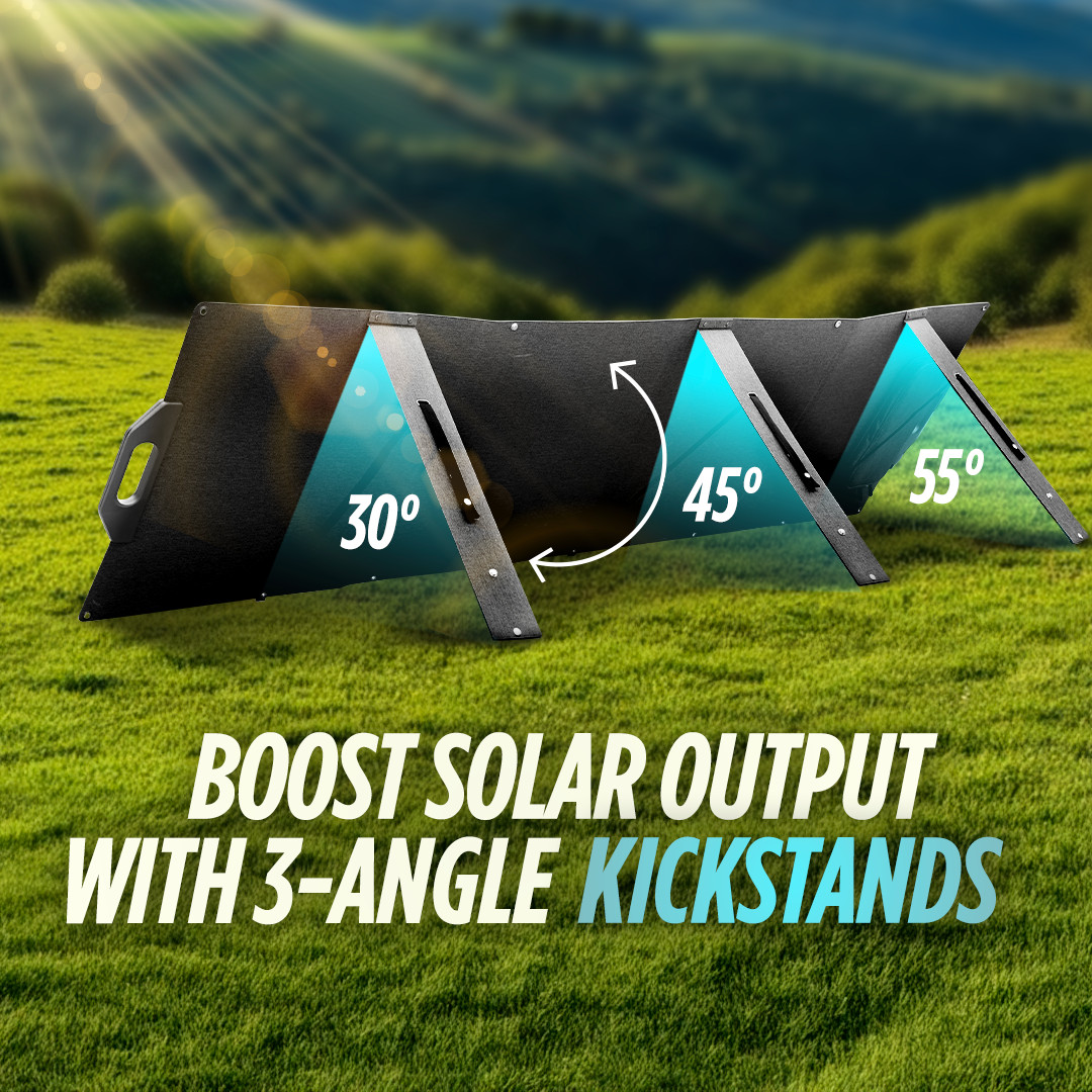 Solar Portable Generator, EP1800W 1536Wh Battery Bank, LiFePO4, UPS App-Control