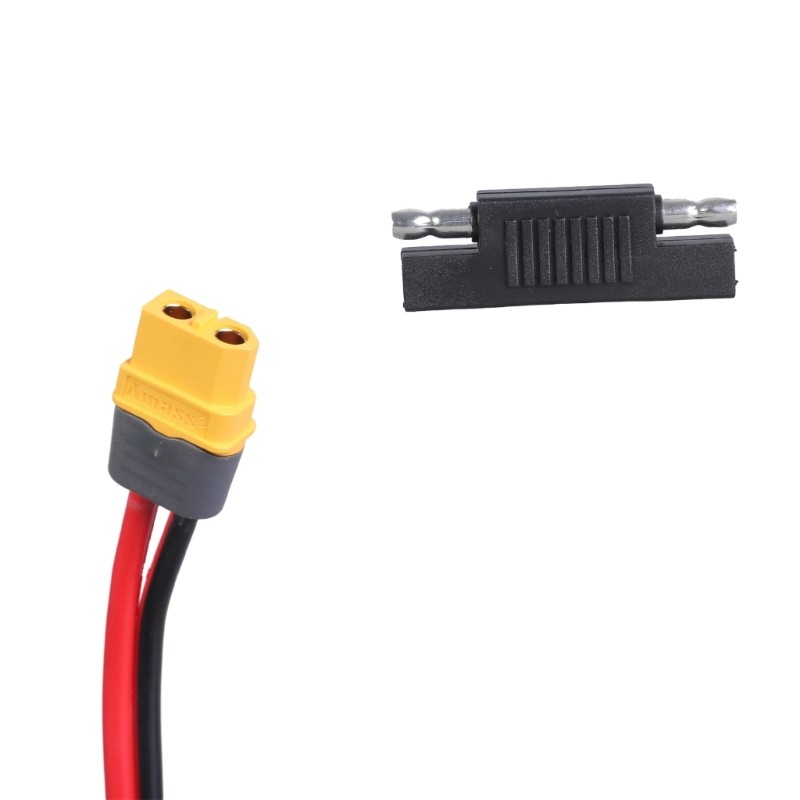 XT60 Female to SAE Connectors Cable 14AWG Charging Cable for Connection of Solar