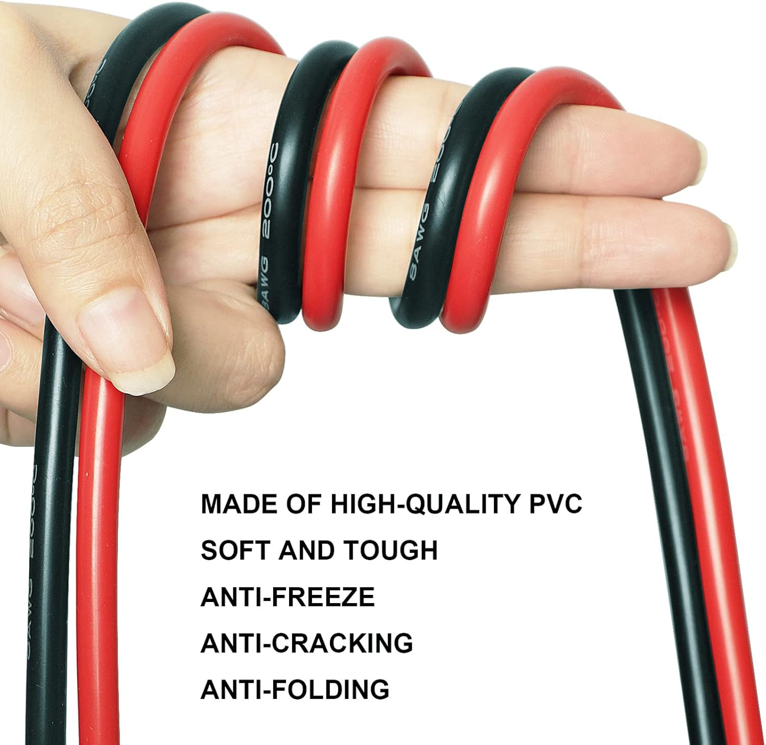 Trolling Motor Battery Cable Extension Wire Kit-10 Feet 8 Gauge Wire for Extendi