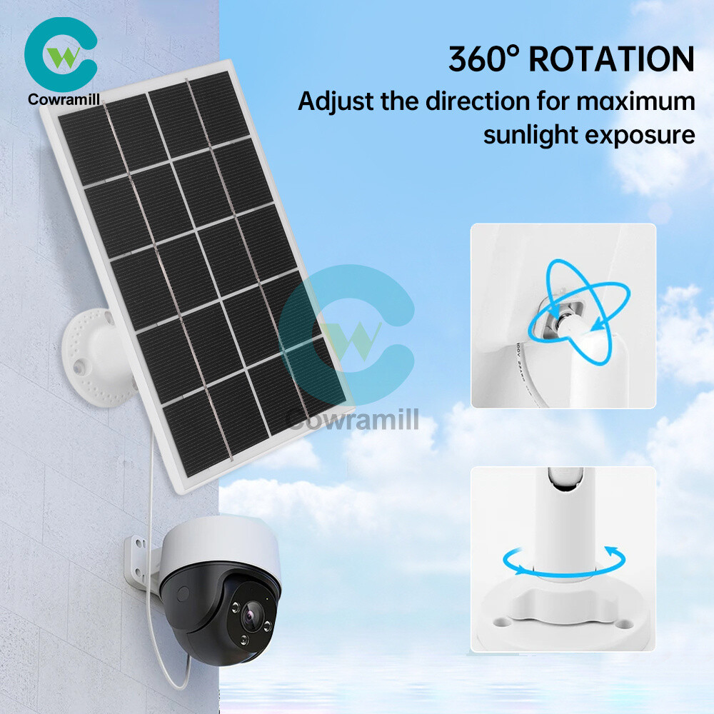 8W 5V Monocrystalline Solar Panel Type-C/DC5521 Interface Solar Charging Board