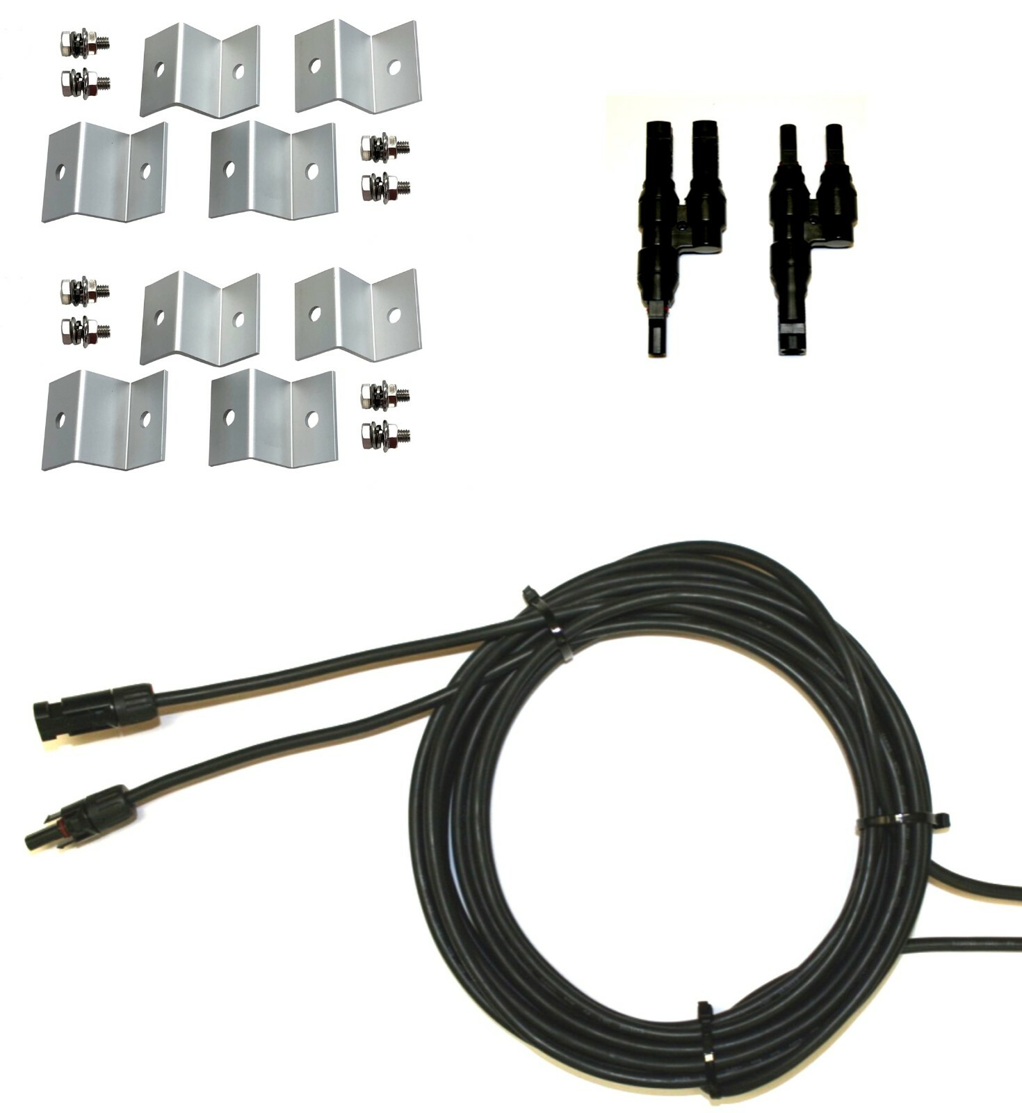 WindyNation 200W Monocrystalline Solar Panel Kits MPPT 40A Charge Controller