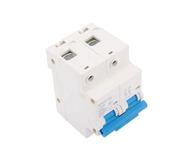 Circuit Breaker DZ47Z-125 DC MCB 2P 125A 600V Mini PV For Solar Overload Protect