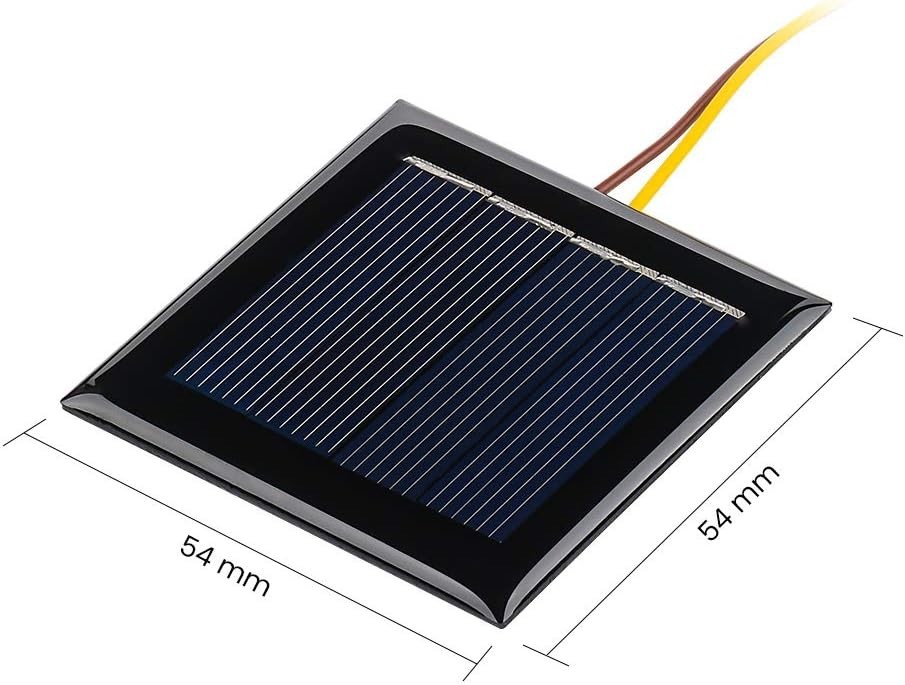 AOSHIKE 10Pcs 2V 130mA Micro Solar Panels Photovoltaic Solar Cells with Wires…