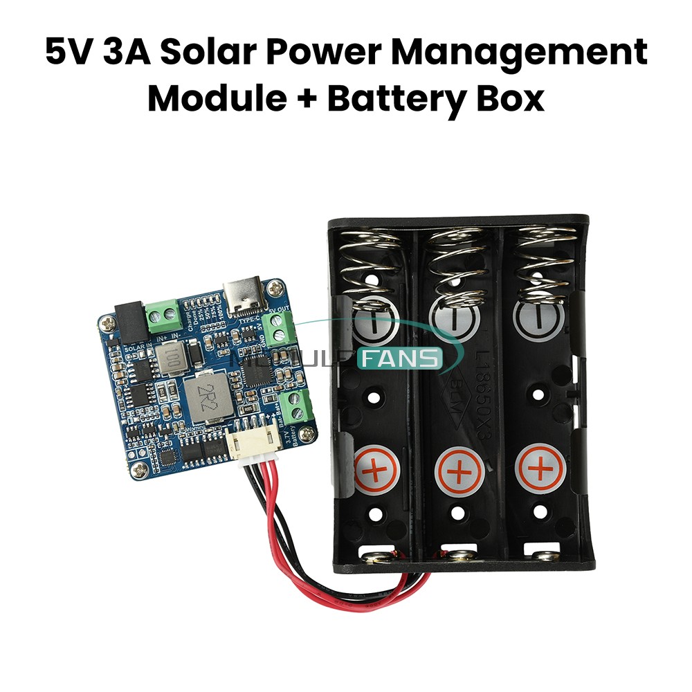 6-24V Solar Panel Power Management Module 5V 3A Supports MPPT, PD QC FCP SFCP