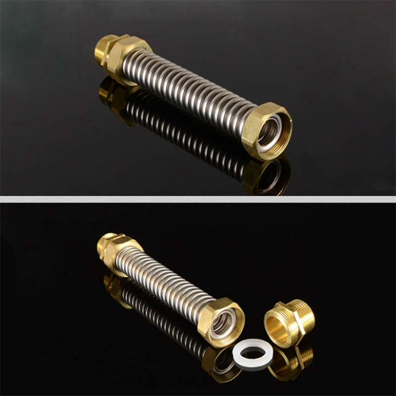 1/2″ 3/4″ 1″ Stainless Steel Corrugated Tube Solar Tube Heating Copper Head