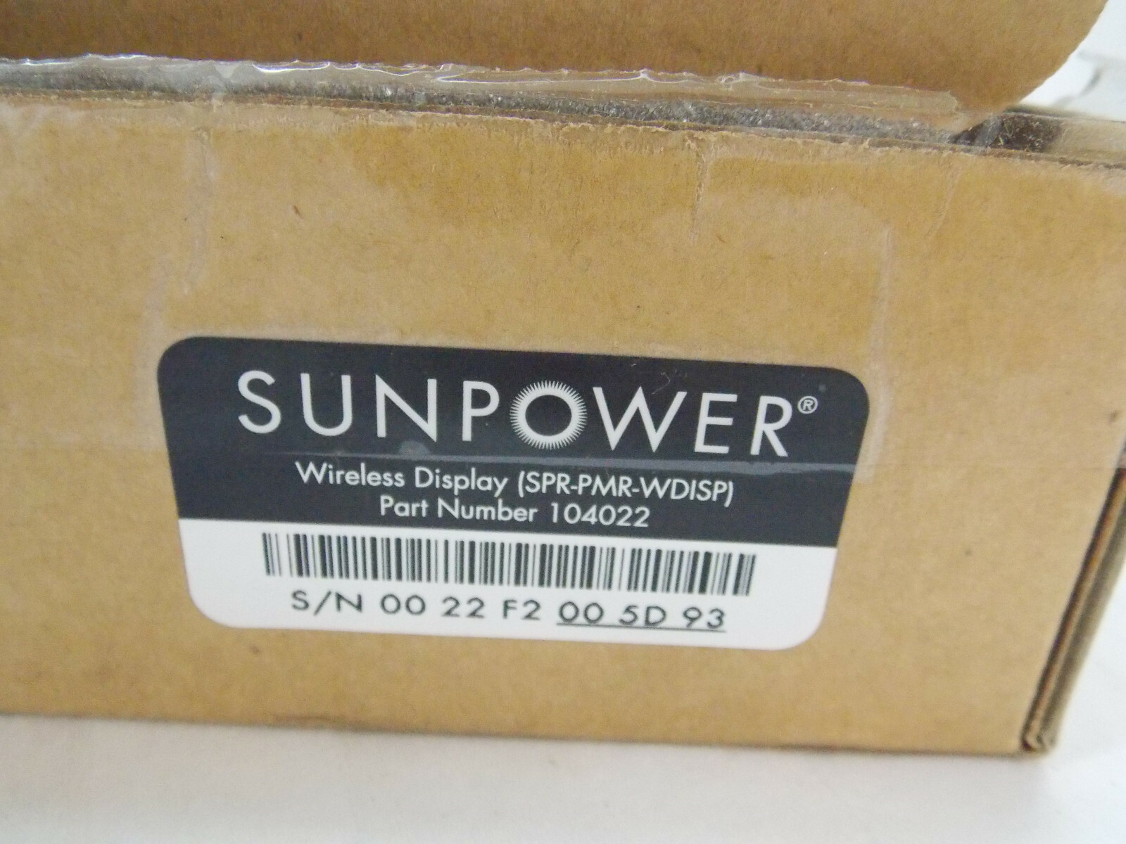 Sunpower 104022 (SPR-PMR-WDISP) Wireless Display Performance Monitoring