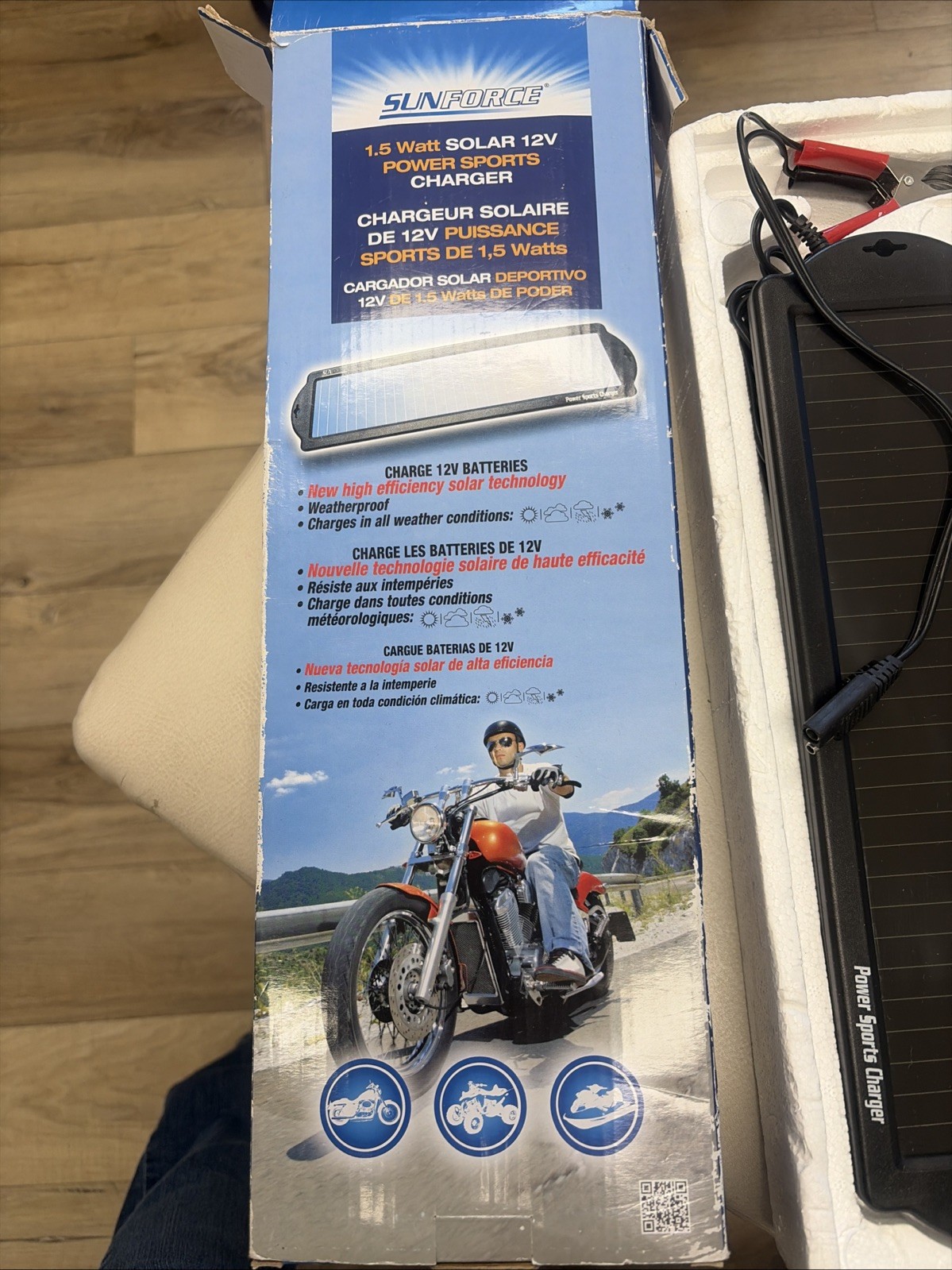 Solar Sun Force 1.5 W Solar 12 V Power Sports Charger