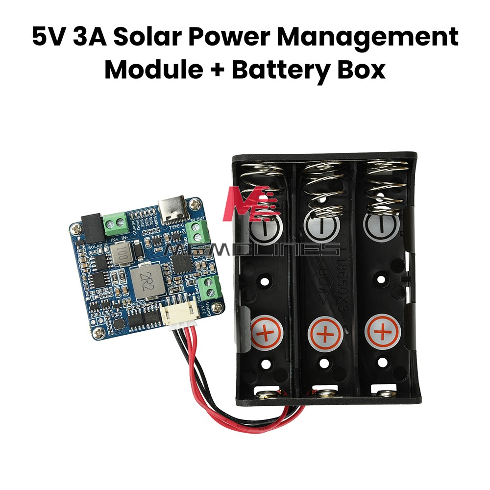 6-24V Solar Panel Power Management Module 5V 3A Supports MPPT, PD QC FCP SFCP