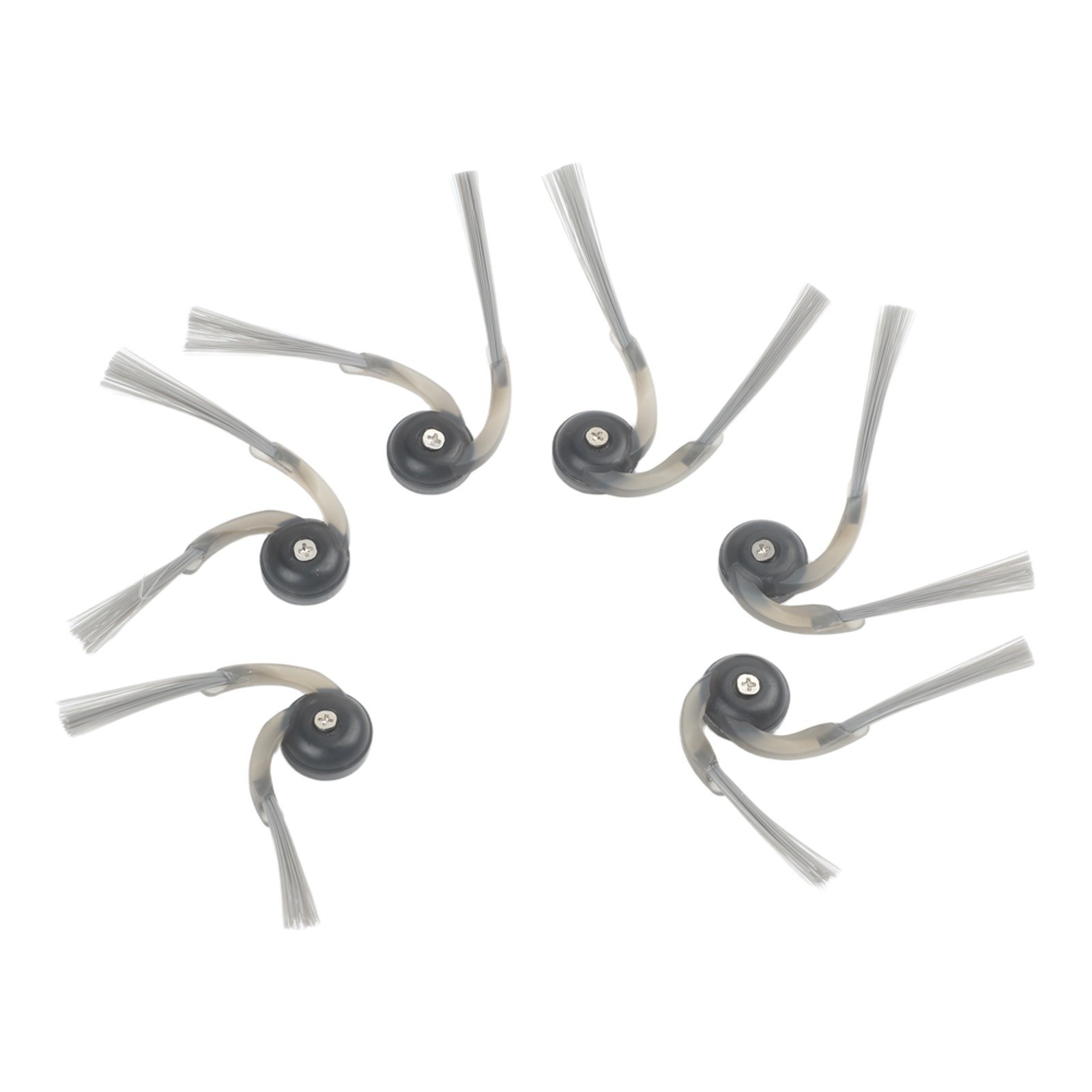 6 Replacement Side Brush Set for Roborock QV35A/QV35S/Qrevo L Grey 92mm
