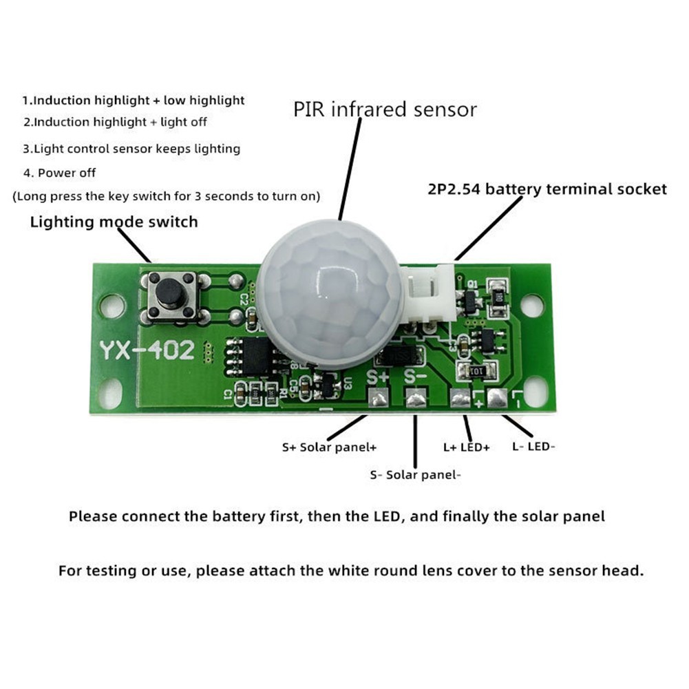 Solar Powered Circuit Board for Outdoor Lighting Solutions with 3 7V Technology