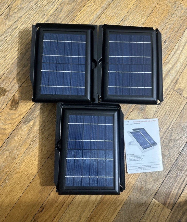 Solar Power Panel for Arlo Ultra Camera Outdoor (3 Pack)