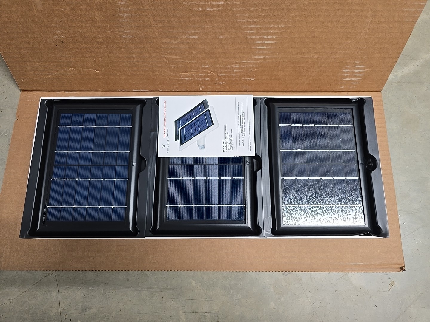 Wasserstein Solar Panel with 13.1ft/4m Cable Compatible with Arlo Essential 3 Pa
