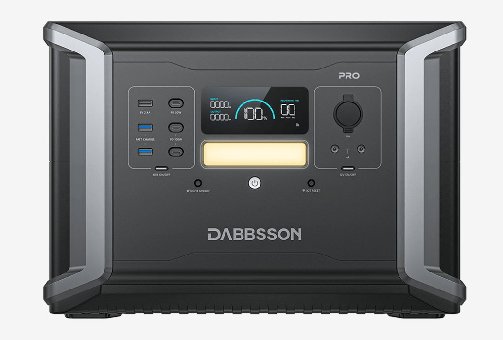Dabbsson 2150Wh 2400W Portable Power Station Solar Generator for Home Backup