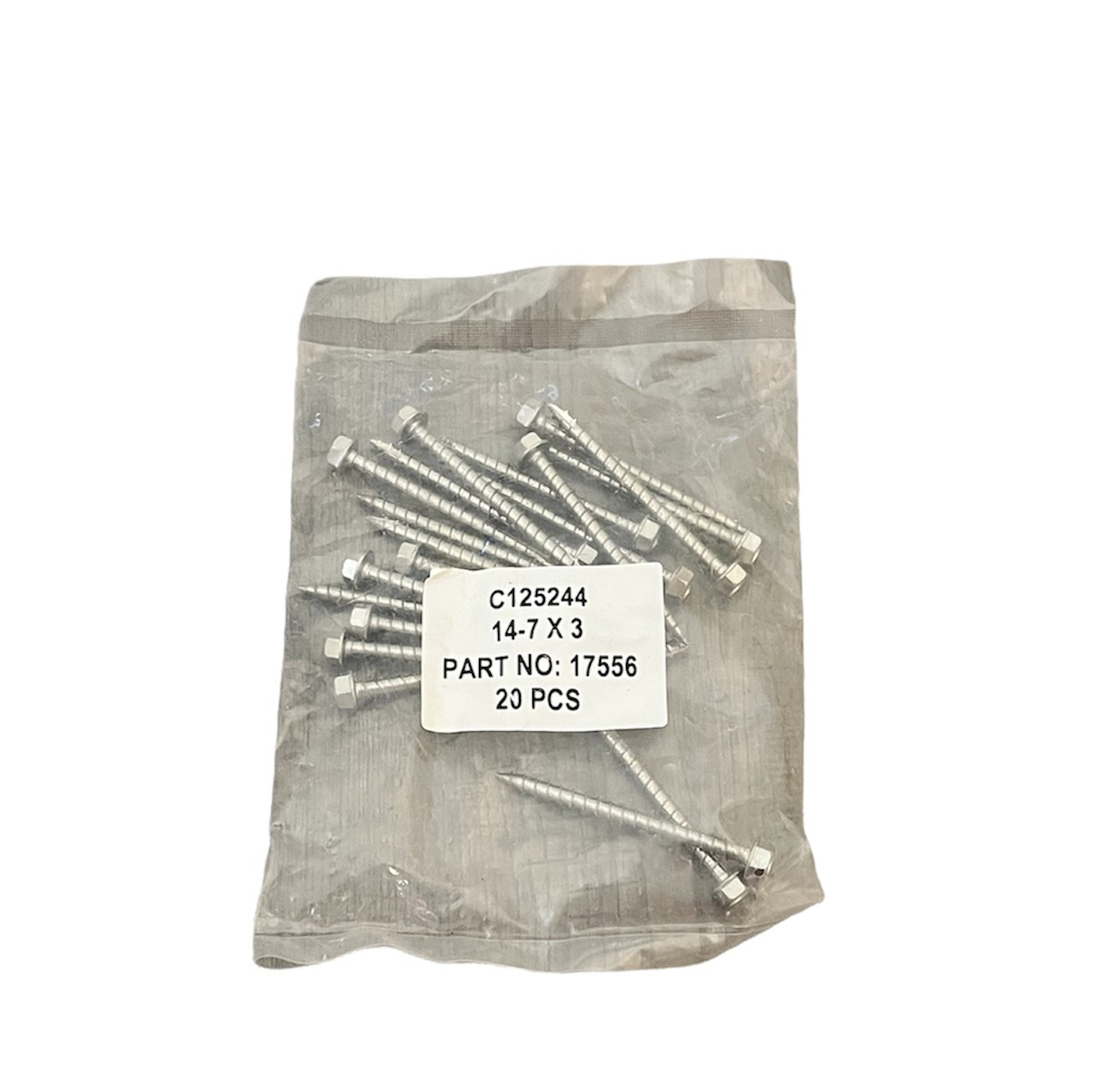 14-7*3 Stainless Steel Solar Mounting Screws, 20/PK