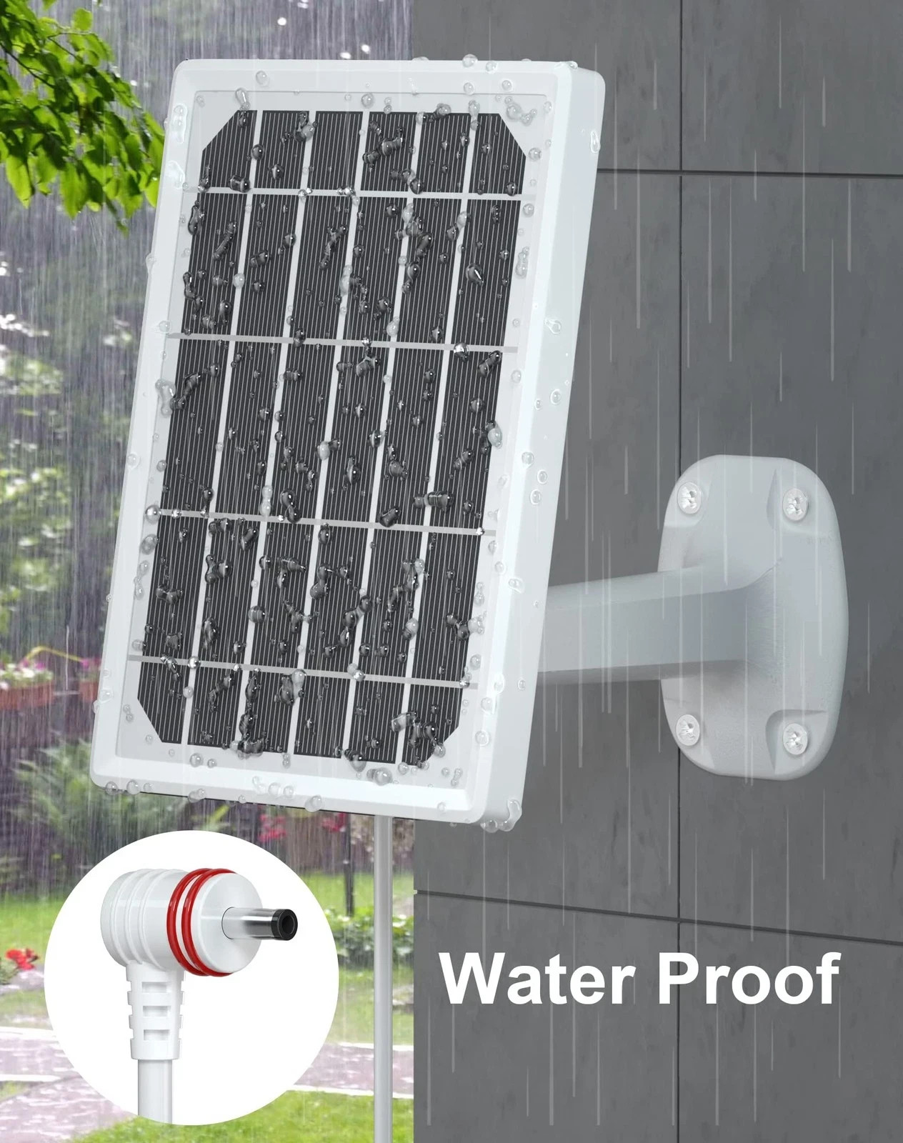 Solar Panel Charger for Ring Stick Up Cam & Spotlight Cam Waterproof Fast Charge