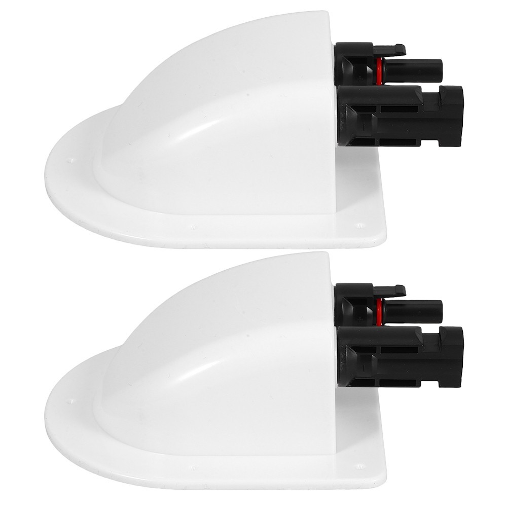 2 Pcs Dual Wire Entry Cable Entry Gland ABS Plastic For Solar Panels