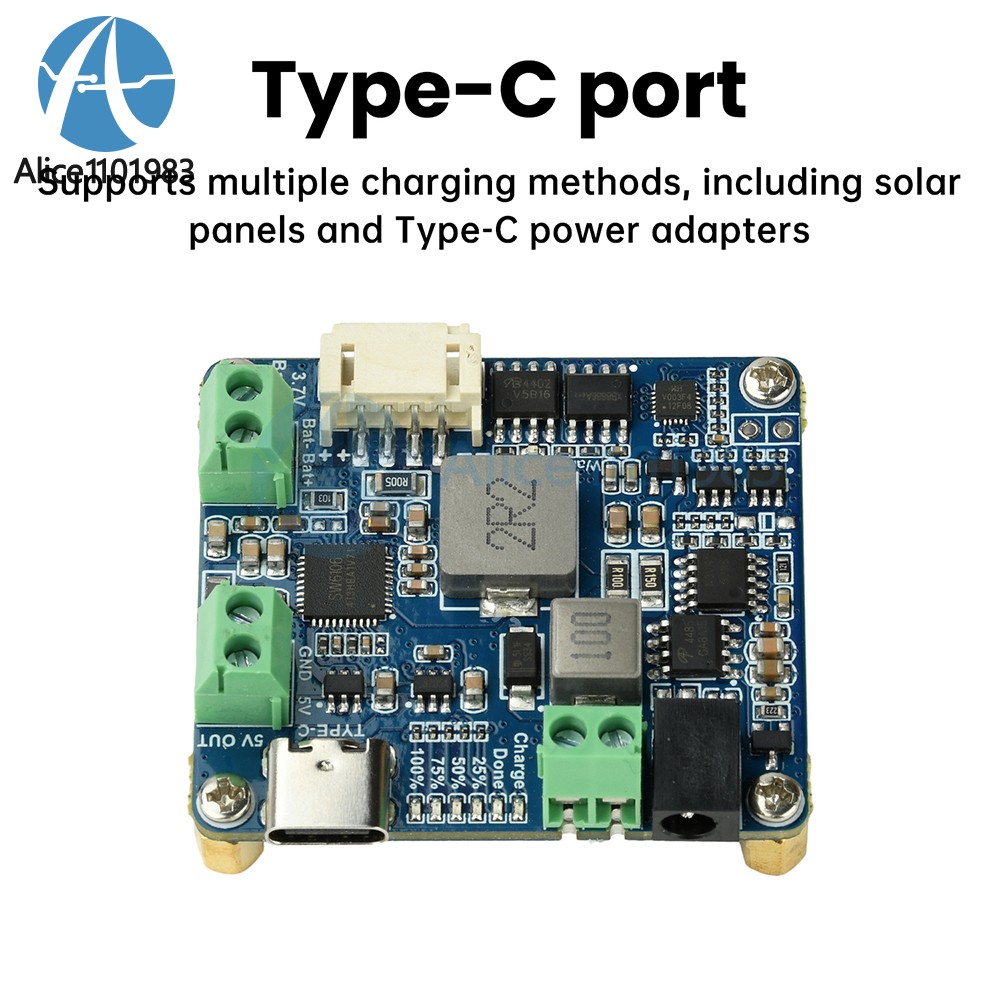 6-24V Solar Panel Power Management Module 5V 3A Supports MPPT, PD QC FCP SFCP