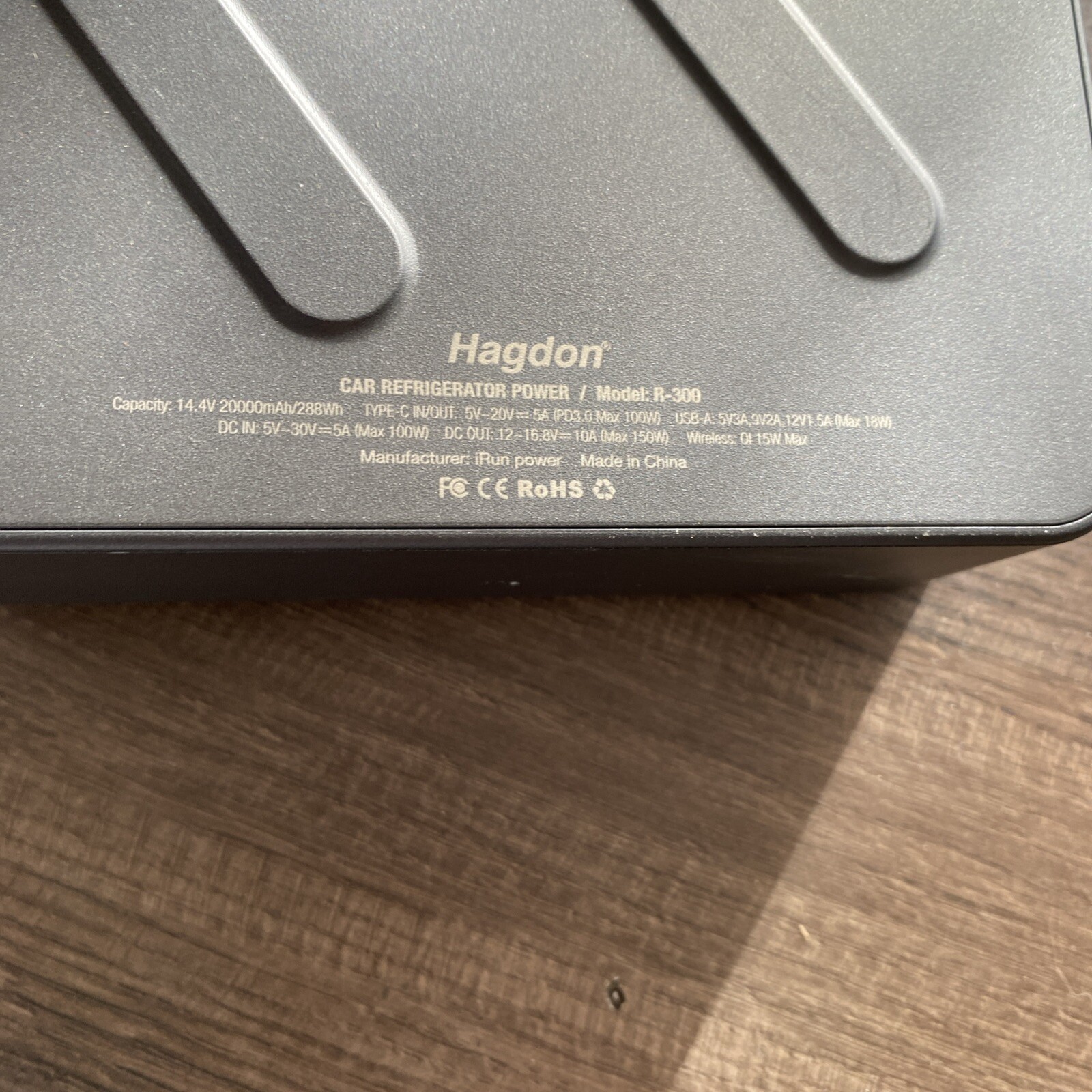 Hagdon R-300 288Wh Portable Power Station 5-Port Portable Charger Black/6