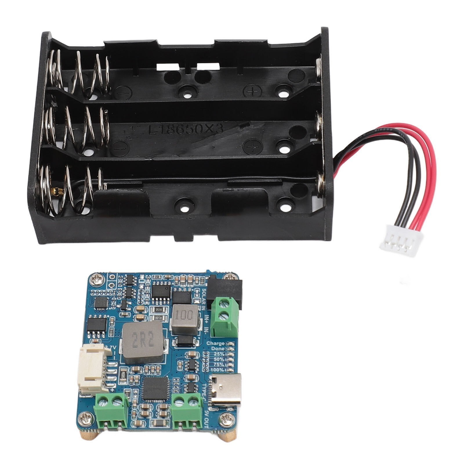 6V‑24V Solar Power Manager PCB MPPT 5V 3A Output Type C Charging Power Managemen