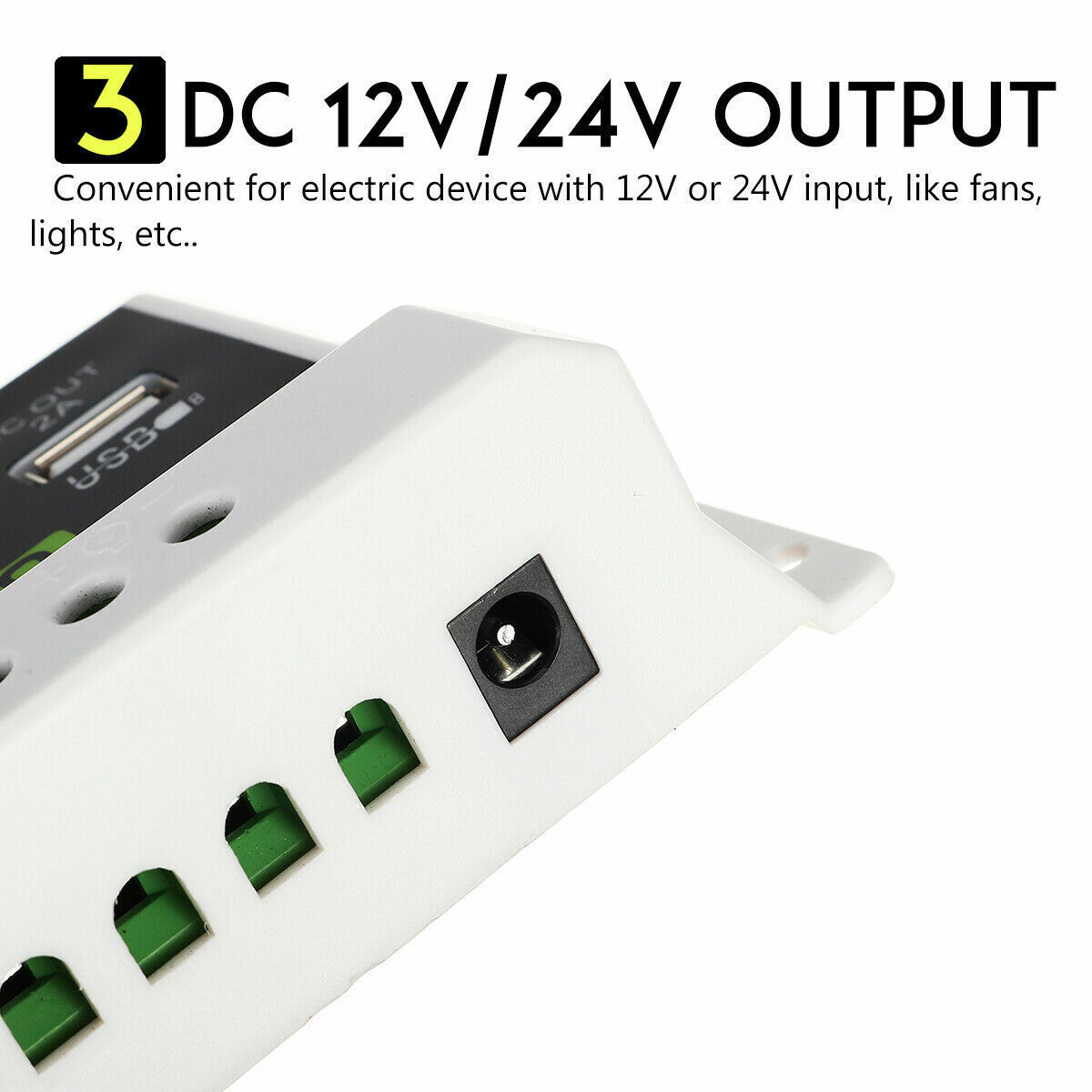 30A LCD PWM Solar Panel Charger Controller For Li-ion Lead Acid Battery 12V/24V