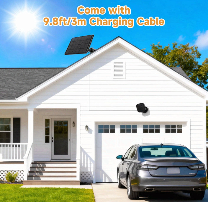 4-Pack 6W Solar Panel for Blink Outdoor 2K+/4/3 XT3 XT2/XT,10ft Waterproof