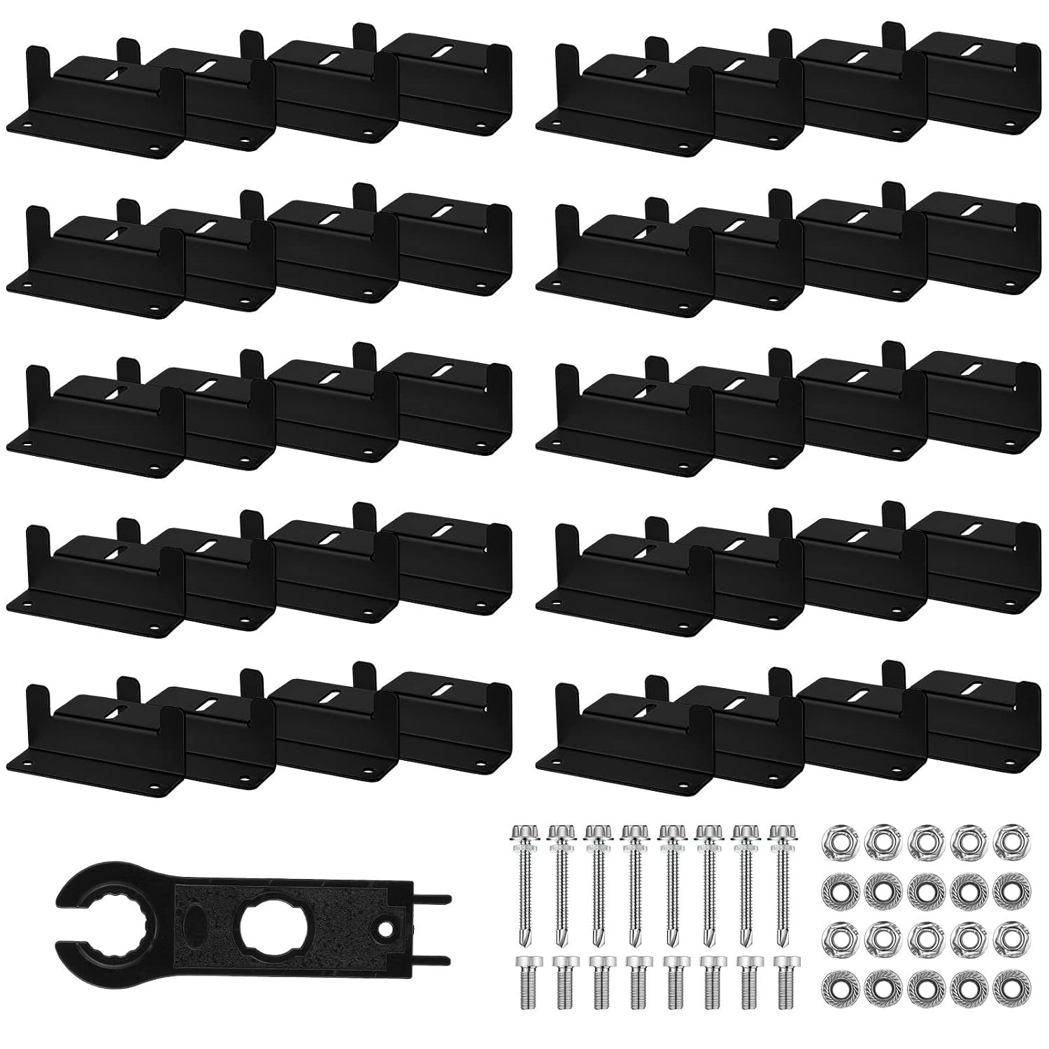 40mm Aluminum Solar Panel Mounting Brackets Z Bracket 40 Sets Tatuo Solar