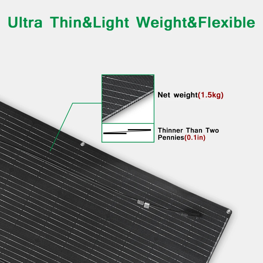 200W 800W Watt 12V Mono Flexible Portable Solar Panel for Camping RV Marine Boat