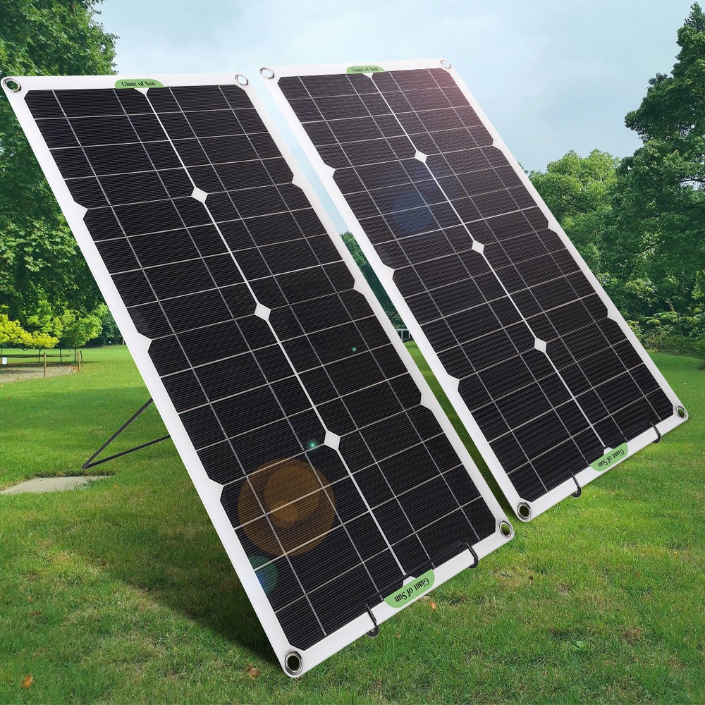 Pair Solar Panel Stand Foldable Mounting Bracket Adjustable Supporter Holder
