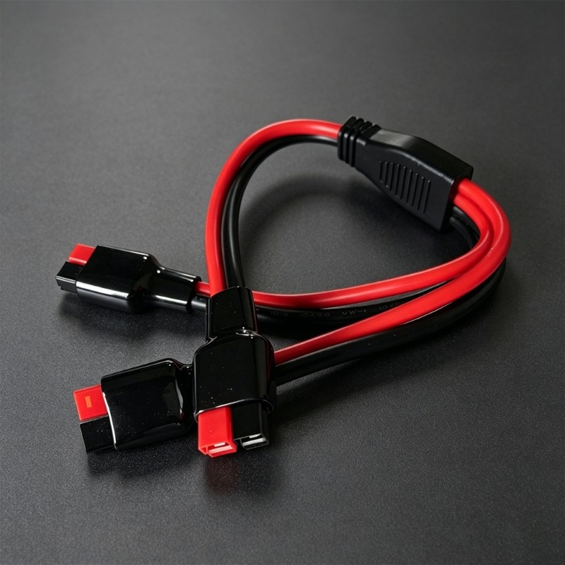 30A 1 to 2 Power Splitter Cable 10AWG For Solar Panel Battery Charging Adapter