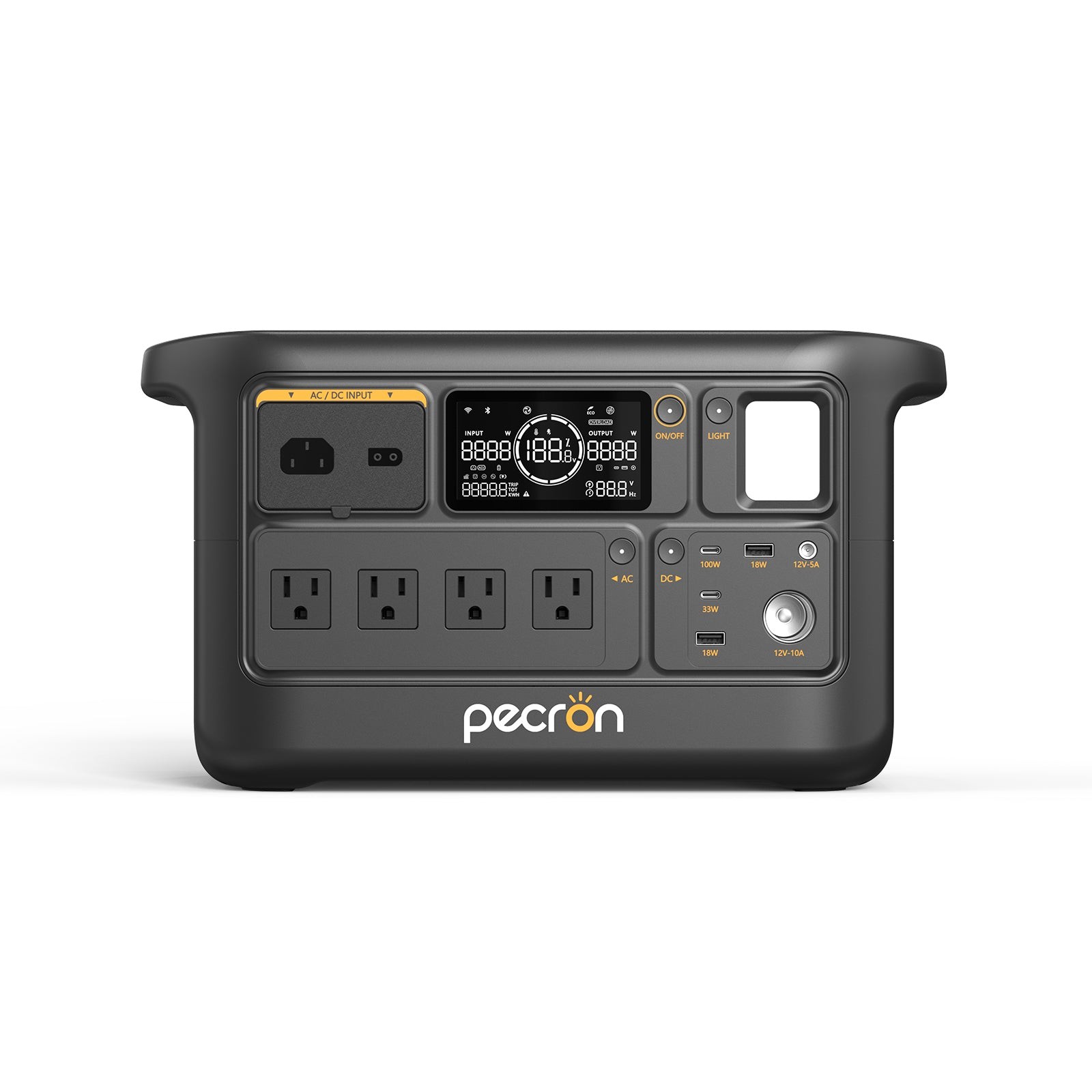 PECRON F1000LFP Portable Power Station Solar Generator for Off-grid Expandable
