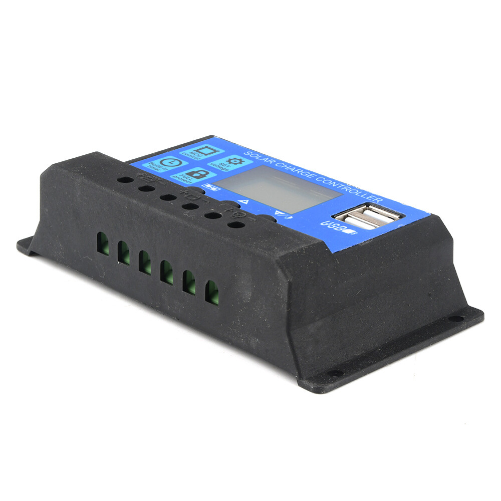 Solar Panel 12V/24V 10A-60A Battery Charge Controller LCD Regulator Dual USB New
