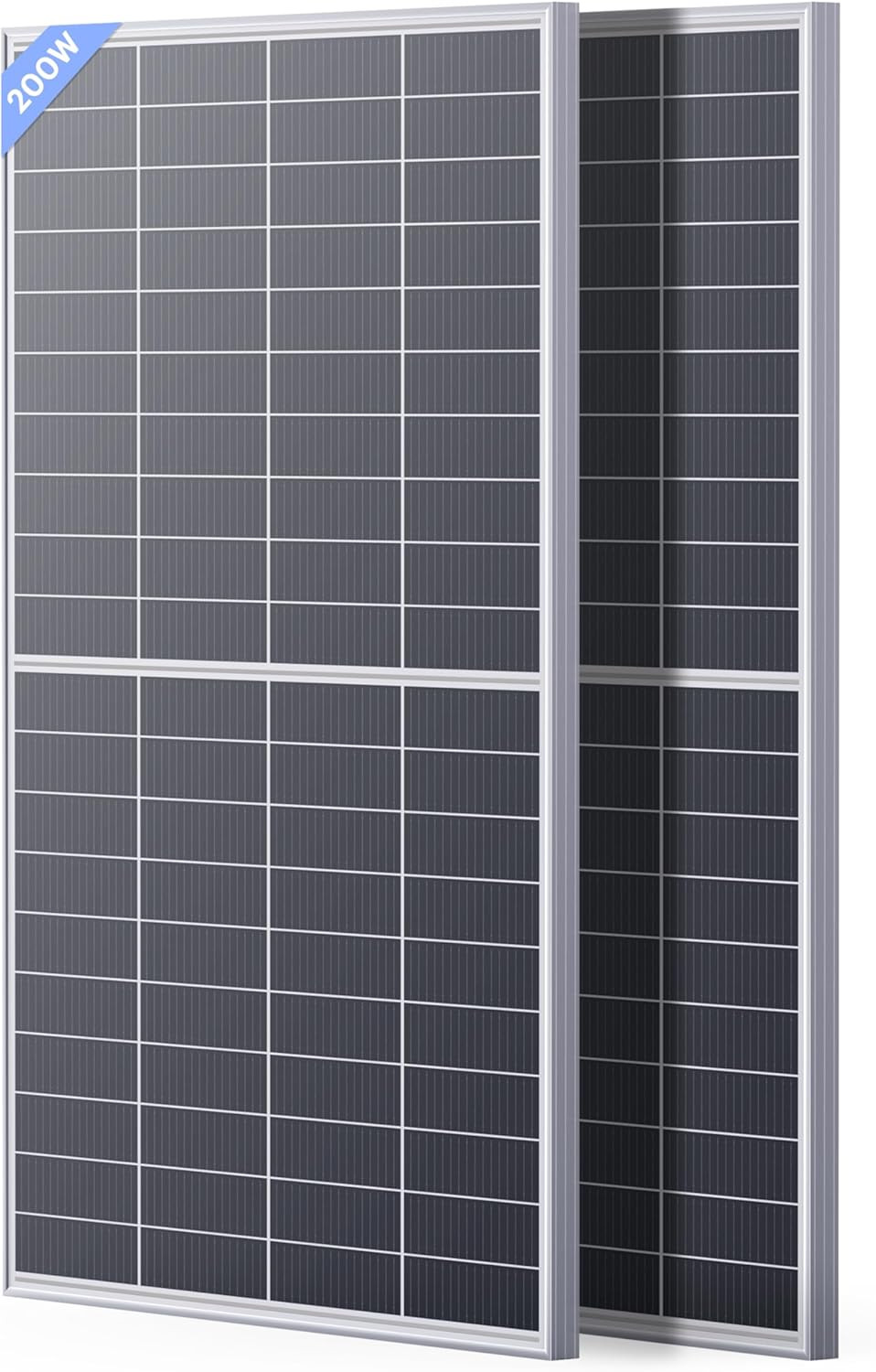 N-Type 16BB 400W Bifacial Solar Panel, 2×200W Solar Panels for 12V/24V Battery S
