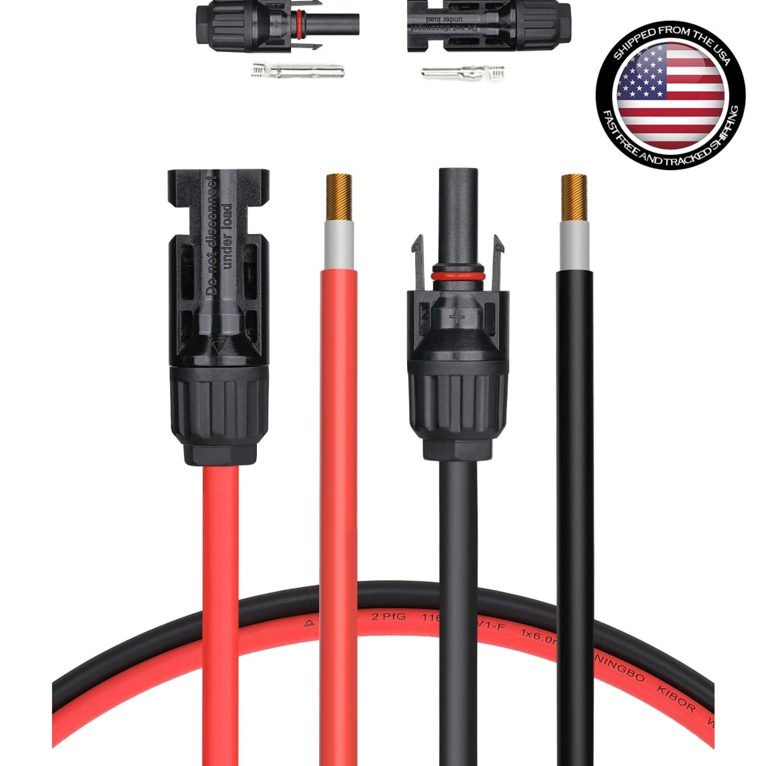 Reliable 20FT 10AWG Solar Extension Cable Kit – UV Resistant & Easy Installation