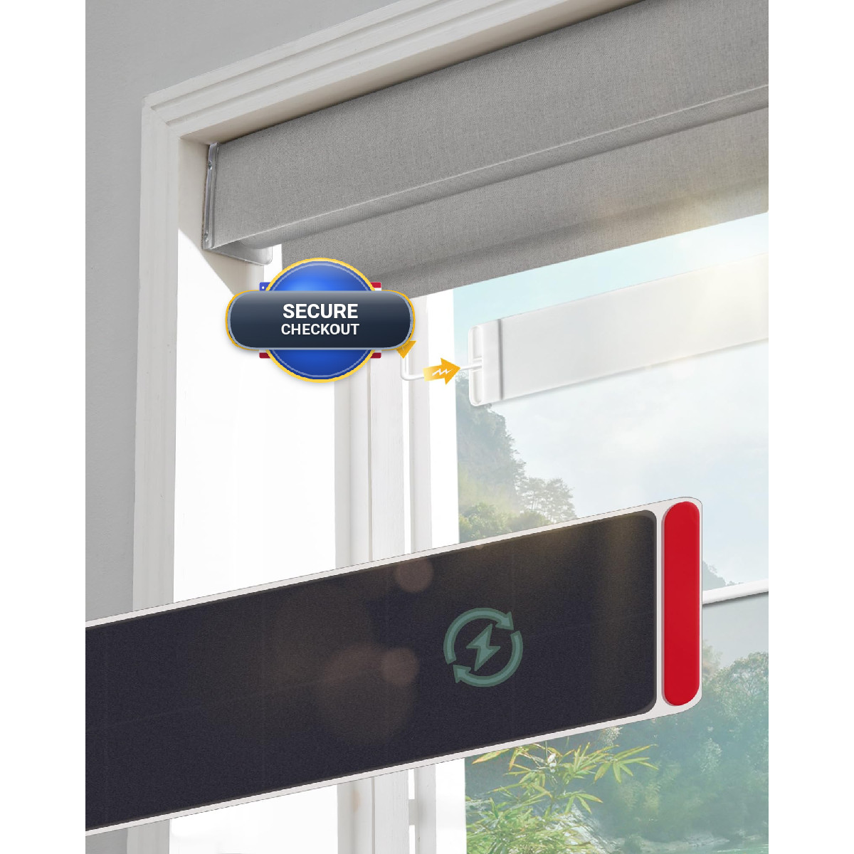 Yoolax Motorized Roller Blinds Accessories Solar Panel Fcl-Zb-Srpnl-Us-