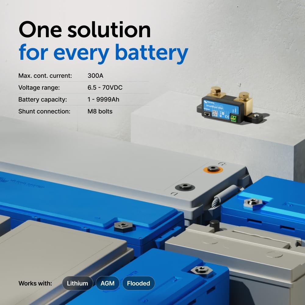 Smart Battery Shunt – Battery Monitor (Bluetooth) – Victron Smart Shunt with …
