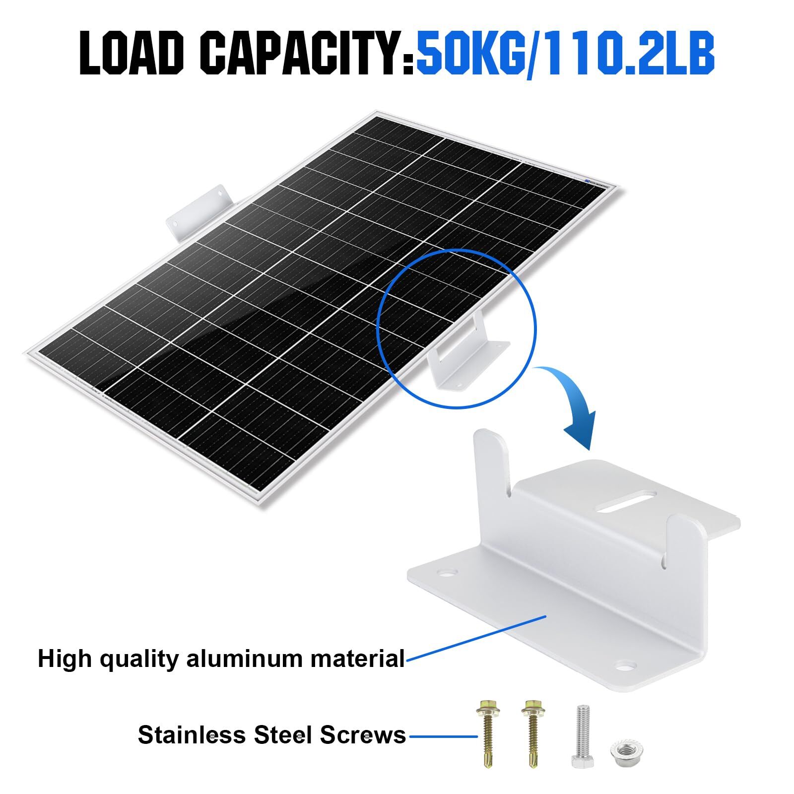 16 Units Solar Panel Mounting Brackets,Z Bracket Sets Lightweight Aluminum Co…