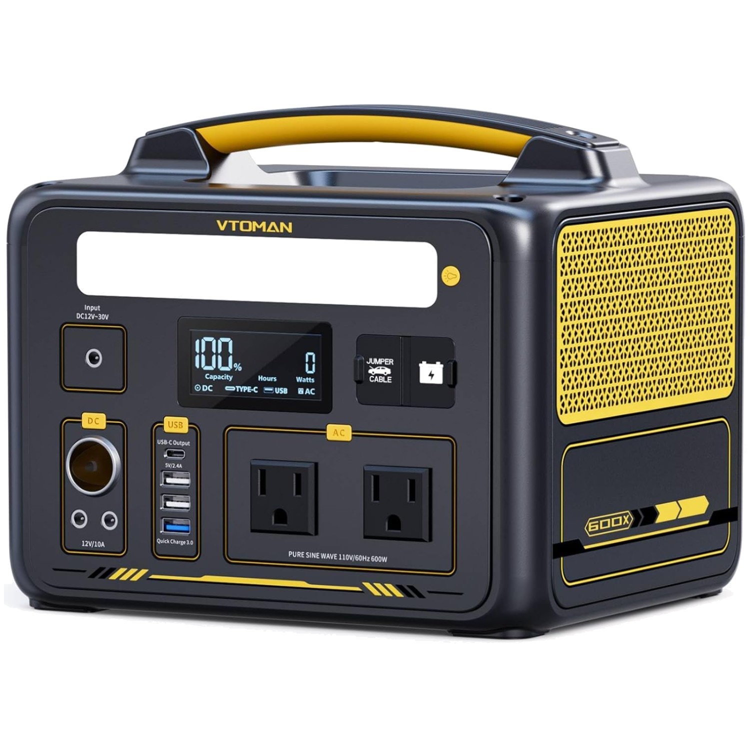 600W Solar Generator LiFePO4 Battery Power Station