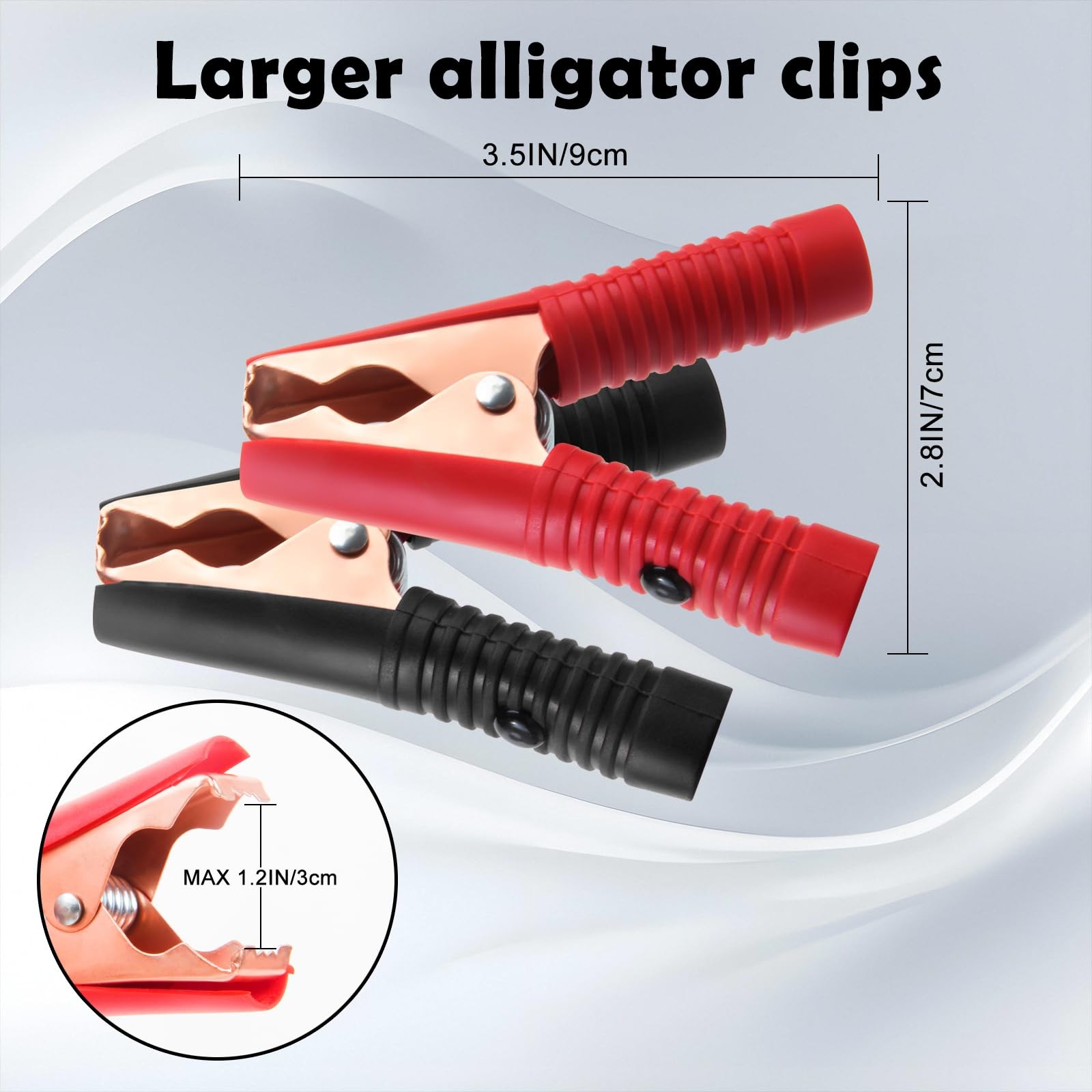 SCCKE 10FT 14AWG Battery Alligator Crocodile Clip to SAE Connector Extension …