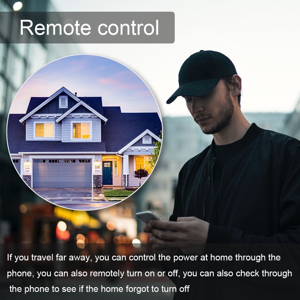 Wifi Enabled 63A Smart Circuit Breaker with Remote Voice Leakage Protection
