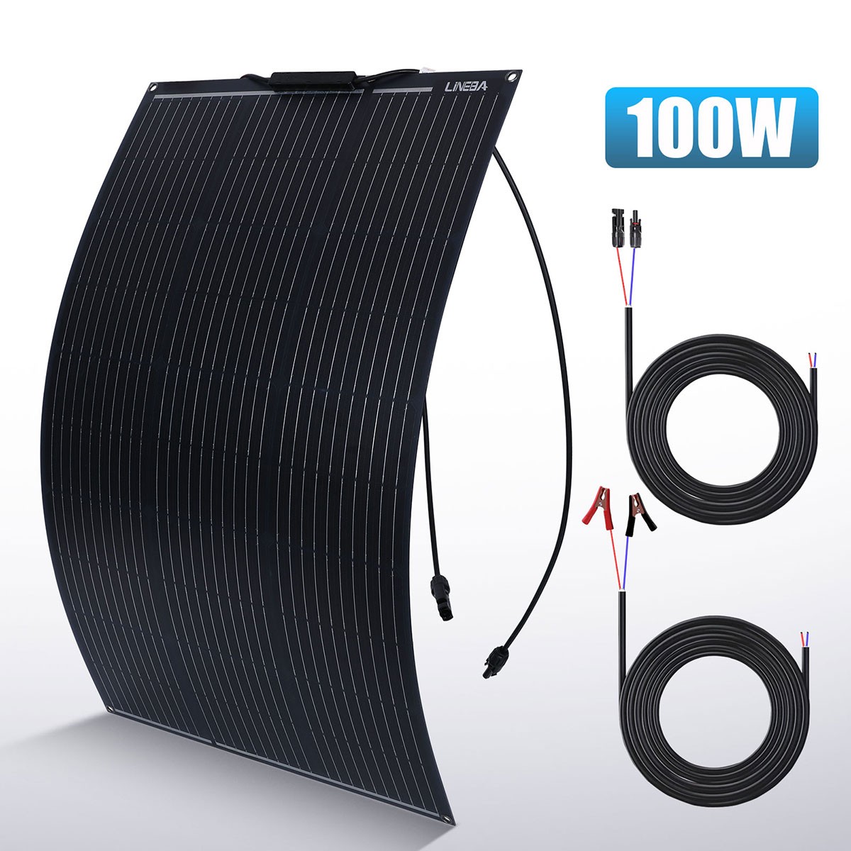100W 200W Solar Panel 18V Trickle Charger Battery Charger Kit w/ 30A Controller