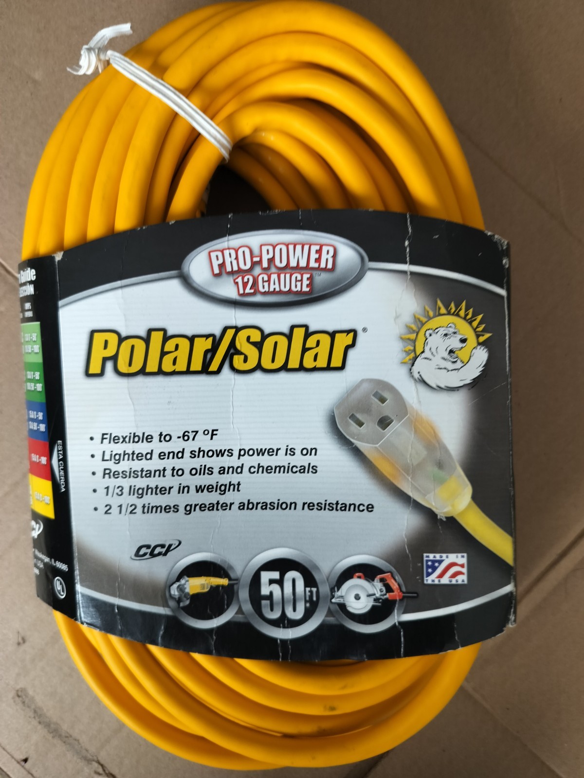 Pro-power 12/3 Gauge Polar/Solar 15A 125V 1875W