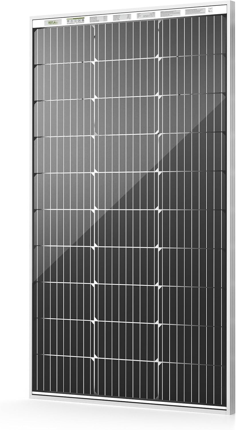 100W Bifacial Solar Panel 12V High Efficiency up to 25% with PERC Cell Technolog