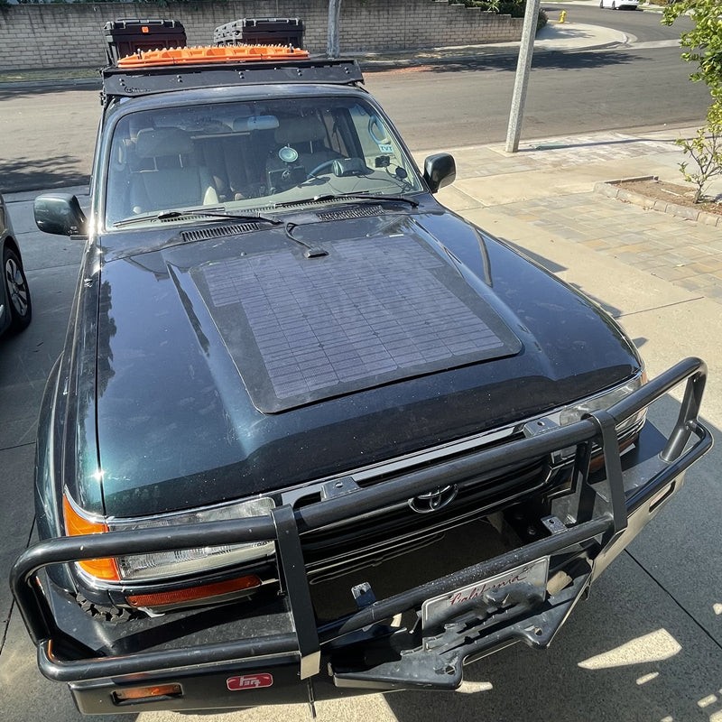 Toyota Land Cruiser 80Series J80 Lensun 90W Hood/Bonnet Solar Panel
