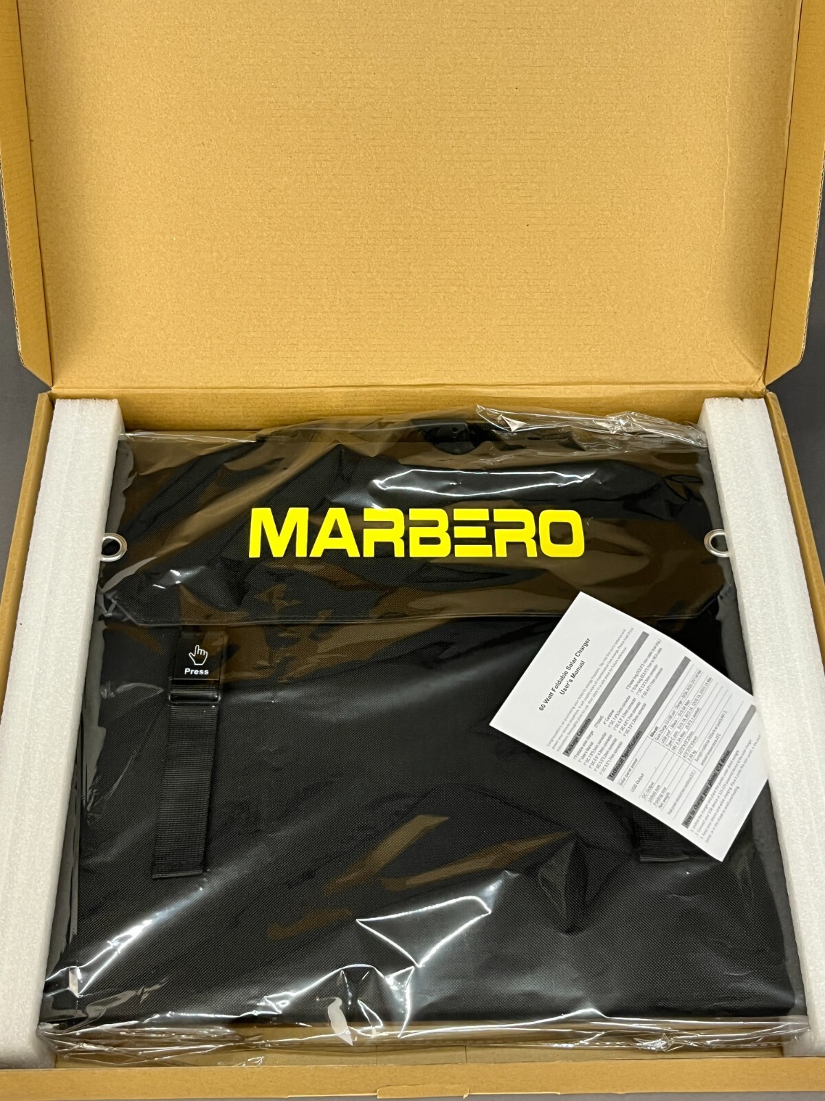 Marbero Foldable Portable Solar Charger 60W Camping RV