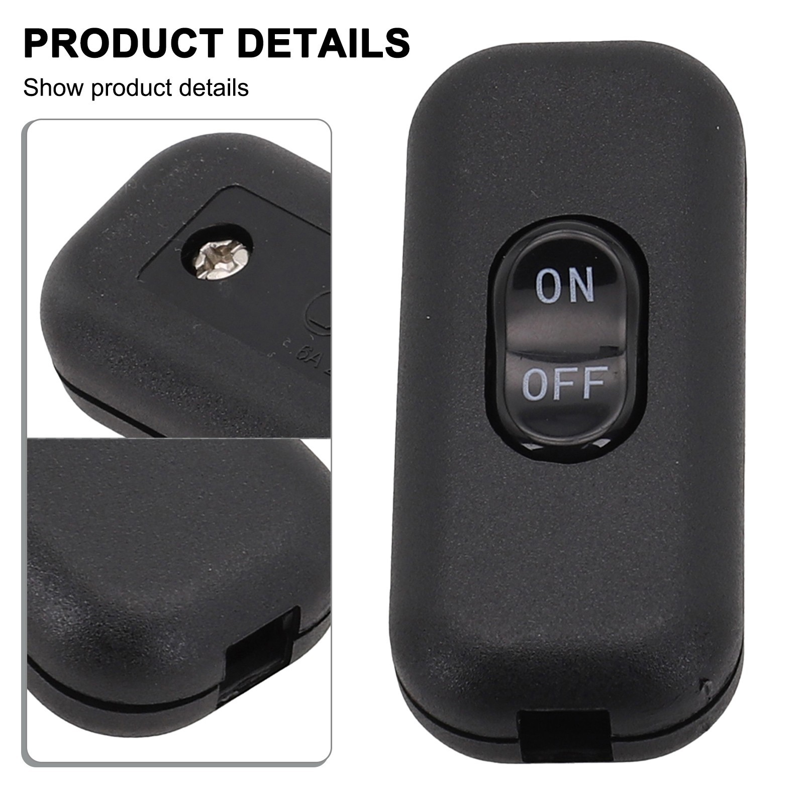 Convenient Inline Switch for Electric Lamp Easy Wiring Wide Application Range